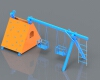 swing-建筑-设施-工业CAD模型-3D城