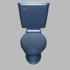 simple toilet design-建筑-卫浴-工业CAD模型-3D城