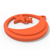 70367dp 星月吊坠-首饰-3D打印模型-3D城