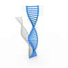 双螺旋结构DNA-科学技术-3D打印模型-3D城