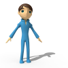 21156 卡通角色-角色人体-男人-VR/AR模型-3D城
