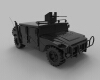 hummer-army-with-gun-汽车-其它-工业CAD模型-3D城