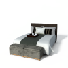 双人床-家居-床-VR/AR模型-3D城