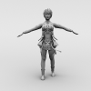 美女-角色人体-角色-VR/AR模型-3D城