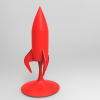 Desktop Rocketship-艺术-3D打印模型-3D城