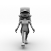 小姑娘-角色人体-角色-VR/AR模型-3D城
