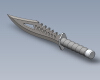 combat-knife-军事-武器-工业CAD模型-3D城