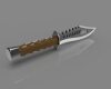 combat-knife-军事-武器-工业CAD模型-3D城