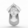 女子头部-角色人体-角色-VR/AR模型-3D城