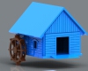 Water mill-建筑-其它-工业CAD模型-3D城