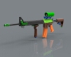 The colt C7A2_C8A2 assault rifle-军事-枪炮-工业CAD模型-3D城