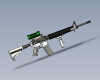 The colt C7A2_C8A2 assault rifle-军事-枪炮-工业CAD模型-3D城