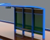 The bus stop-建筑-设施-工业CAD模型-3D城