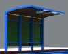 The bus stop-建筑-设施-工业CAD模型-3D城