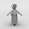 帮派升级-角色人体-角色-VR/AR模型-3D城