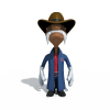 卡通阿伯-角色人体-角色-VR/AR模型-3D城