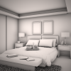 家装-建筑-卧室-VR/AR模型-3D城