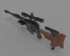 sniper-军事-武器-工业CAD模型-3D城
