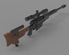 sniper-军事-武器-工业CAD模型-3D城