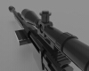 sniper-军事-武器-工业CAD模型-3D城
