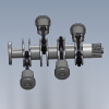 4 Cylinder Subaru Boxer Turbo Diesel Engine-工业设备-零部件-工业CAD模型-3D城