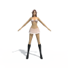 小女孩-角色人体-角色-VR/AR模型-3D城