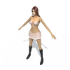 小女孩-角色人体-角色-VR/AR模型-3D城
