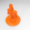 机器人雕像与AK-47-游戏&玩具-3D打印模型-3D城