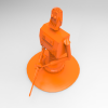 机器人雕像与AK-47-游戏&玩具-3D打印模型-3D城
