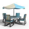 露天餐桌-家居-桌椅-VR/AR模型-3D城