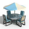 露天餐桌-家居-桌椅-VR/AR模型-3D城