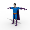 超人-角色人体-角色-VR/AR模型-3D城
