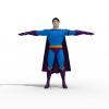 超人-角色人体-角色-VR/AR模型-3D城