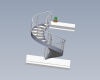 Spiral staircase-建筑-其它-工业CAD模型-3D城