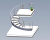 Spiral staircase-建筑-其它-工业CAD模型-3D城