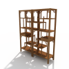 中式博古架-家居-柜子-VR/AR模型-3D城