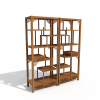 中式博古架-家居-柜子-VR/AR模型-3D城