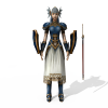 北欧女神-角色人体-角色-VR/AR模型-3D城