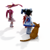 萝莉带宠物-角色人体-角色-VR/AR模型-3D城