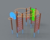 Children's fitness equipment-建筑-设施-工业CAD模型-3D城