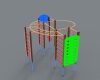 Children's fitness equipment-建筑-设施-工业CAD模型-3D城