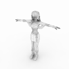 卡通女孩-角色人体-角色-VR/AR模型-3D城