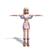 卡通女孩-角色人体-角色-VR/AR模型-3D城