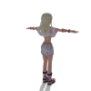 卡通女孩-角色人体-角色-VR/AR模型-3D城