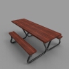 Picnic table wheelchair accesible-建筑-家具-工业CAD模型-3D城