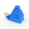 城堡大阪城-DIY-3D打印模型-3D城