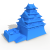城堡大阪城-DIY-3D打印模型-3D城