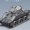 m4a4-sherman-tank-军事-坦克-工业CAD模型-3D城