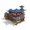 古代客栈-建筑-古建筑-VR/AR模型-3D城
