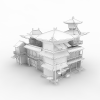 古代客栈-建筑-古建筑-VR/AR模型-3D城